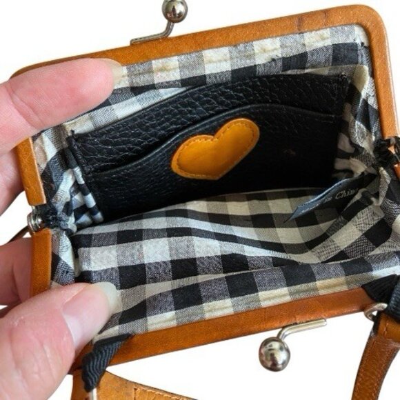 Brighton Black and Tan Leather Coin Purse - Picture 4 of 6